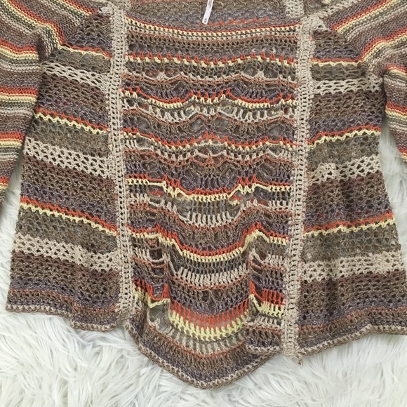 🎉SOLD🎉Free People Phoenix Silk Crochet Sweater - Picture 4 of 8